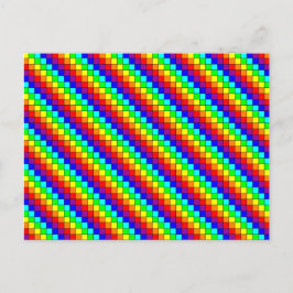 Regenbogenstreifen - Postkarte