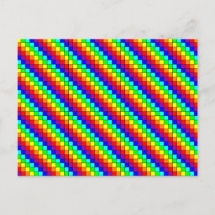 Regenbogenstreifen - Postkarte