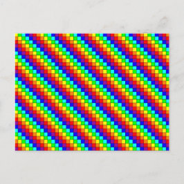 Regenbogenstreifen - Postkarte