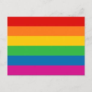 Regenbogenstreifen Postkarte