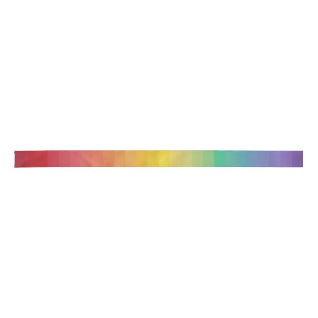Regenbogenstreifen Satinband (Vorderseite)
