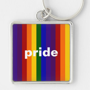 Regenbogenstreifen Schlüsselanhänger
