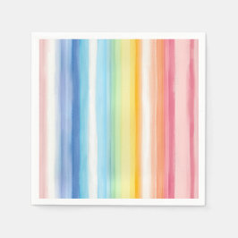 Regenbogenstreifen Serviette