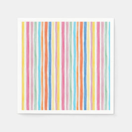 Regenbogenstreifen Serviette