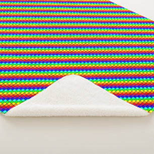 Regenbogenstreifen - Sherpa-Decke Sherpadecke