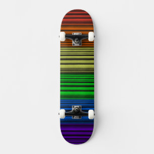 Regenbogenstreifen Skateboard