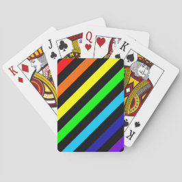 Regenbogenstreifen Spielkarten