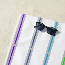 Regenbogenstreifen Strandtuch