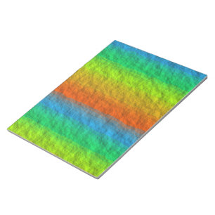 REGENBOGENSTREIFEN TEXTUR NOTIZBLOCK