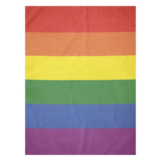 Regenbogenstreifen Tischdecke (Vorderseite)