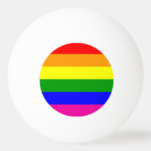 Regenbogenstreifen Tischtennisball