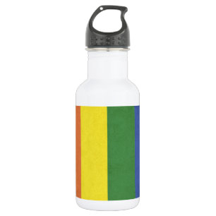 Regenbogenstreifen Trinkflasche