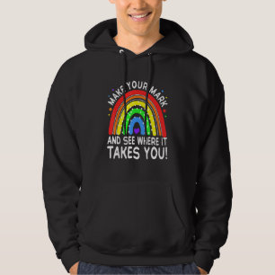 Regenbogentag Mach Deinen Stempel Sieh Wohin Er Di Hoodie