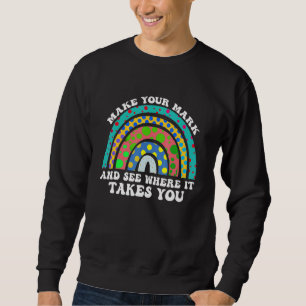 Regenbogentag Mach deinen Stempel und sieh wo er b Sweatshirt