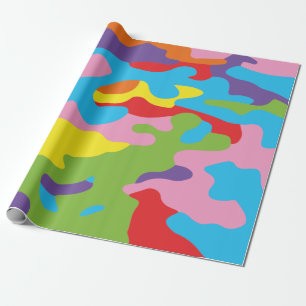 Regenbogentarnungs-Packpapier Geschenkpapier