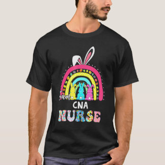 Regenbogenteam CNA Krankenpfleger Hasenohren Oster T-Shirt