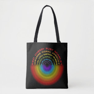 Regenbogentext Tasche
