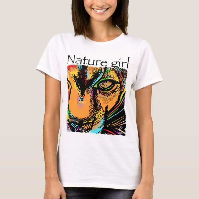 Regenbogentiere von Naturmädchen T-Shirt (Vorderseite)
