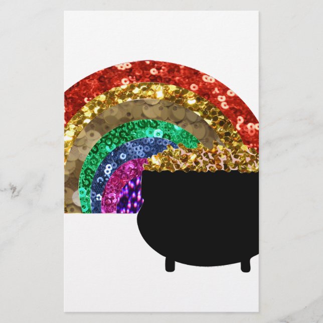 Regenbogentopf Briefpapier (Vorderseite)