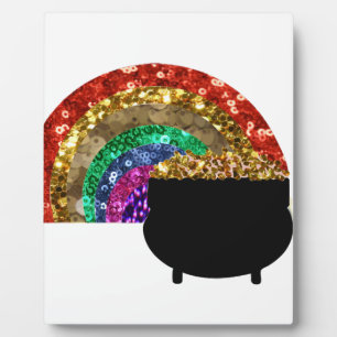 Regenbogentopf Fotoplatte