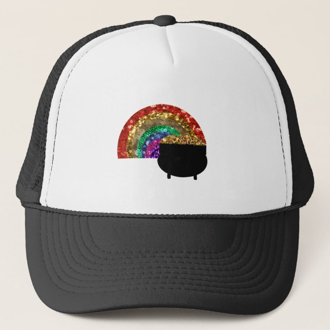 Regenbogentopf Truckerkappe (Vorderseite)