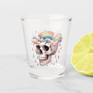 Regenbogenträume Schnapsglas