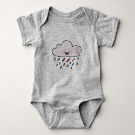 Regenbogentropfen bei Cloud Baby Strampler