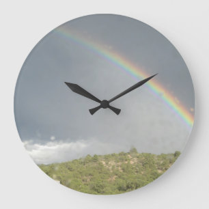 Regenbogenuhr (rund) große wanduhr