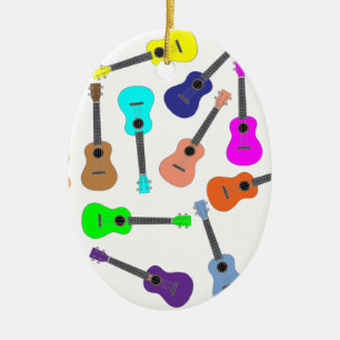 RegenbogenUkulele Keramikornament