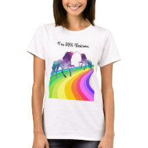 RegenbogenUnicorn - der T - Shirt der Frauen