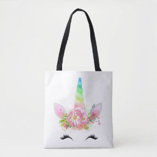 Regenbogenunicorn-Gesichts-Tasche Tasche