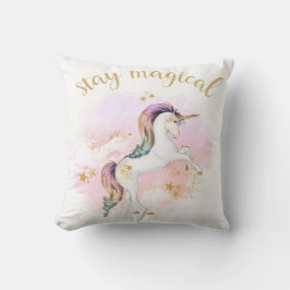 Regenbogenunicorn-Kissen, bleibe magisch Kissen