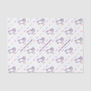 Regenbogenunicorn-Party Seidenpapier