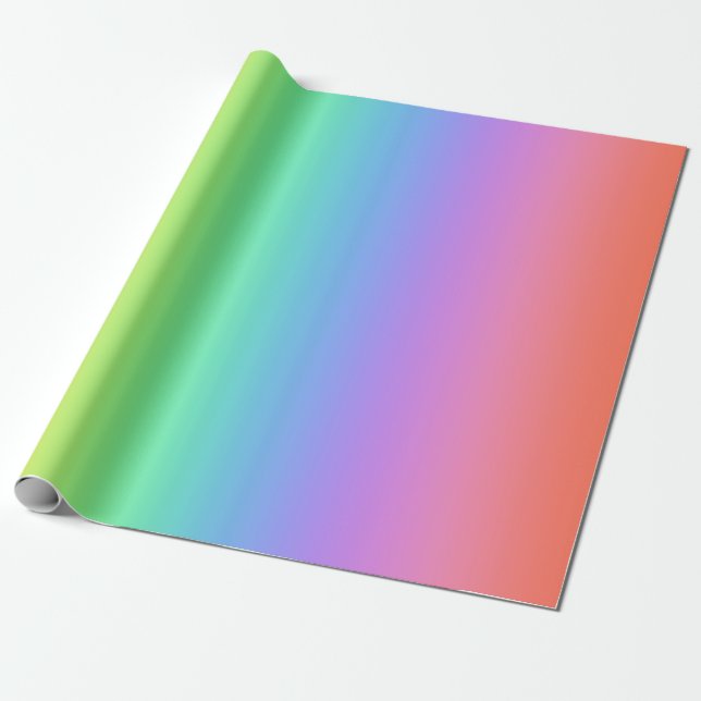 Regenbogenverlauf  geschenkpapier (Ungerollt)