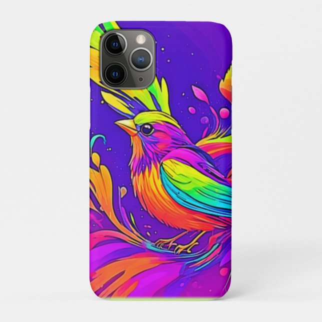 Regenbogenvogel im Cartoon Land Case-Mate iPhone Hülle (Rückseite)