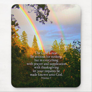 Regenbogenwald Christliche Schrift Bibel Verse Mousepad