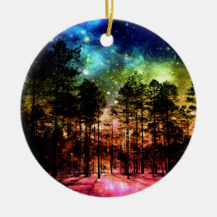 Regenbogenwald Keramikornament