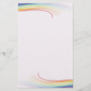 Regenbogenwelle Briefpapier
