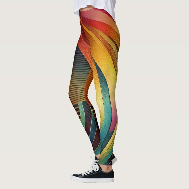Regenbogenwelle Leggings (Links)