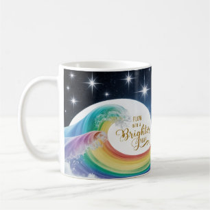 Regenbogenwelle Leuchtenderes Jahr Inspirierend Kl Kaffeetasse