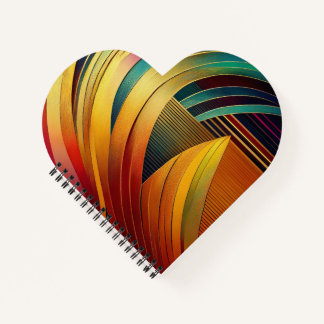 Regenbogenwelle Notizbuch