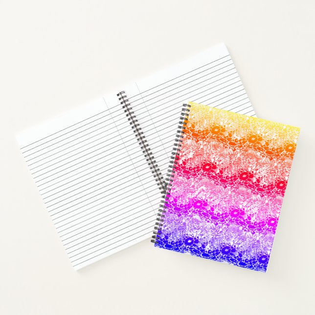 Regenbogenwelle  notizbuch (Innenseite)