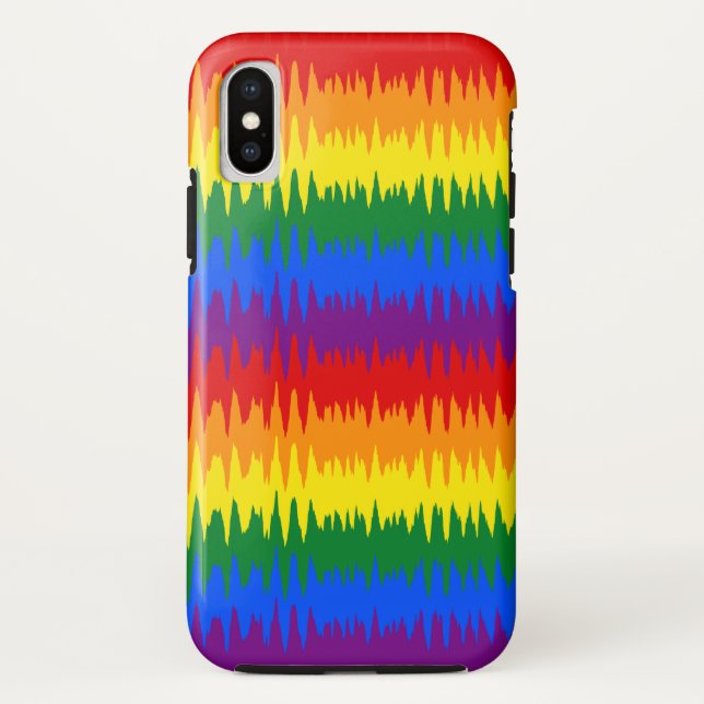 Regenbogenwellen Case-Mate iPhone Hülle (Rückseite)