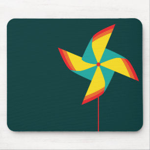 Regenbogenwindrad Mousepad
