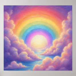 Regenbogenwirbel Poster