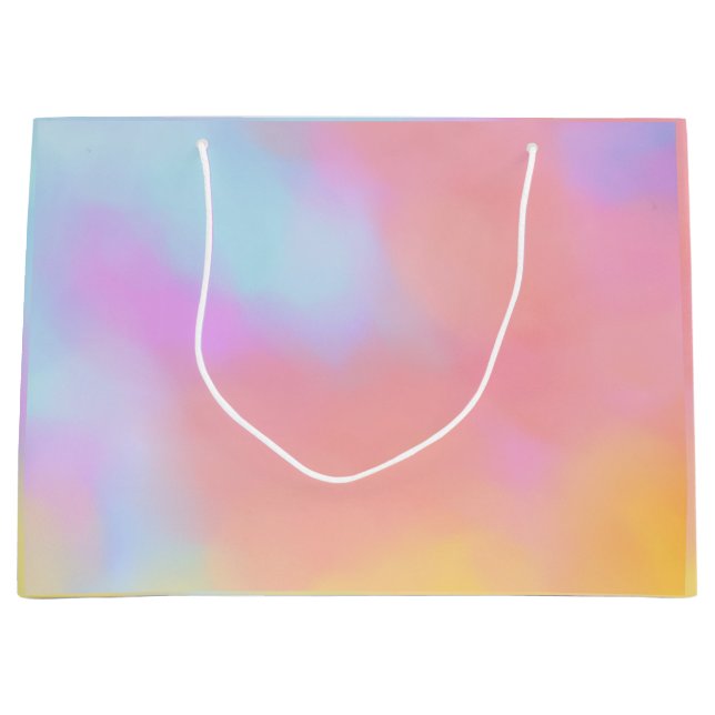 Regenbogenwolke Große Geschenktüte (Vorderseite)