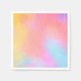 Regenbogenwolke Serviette
