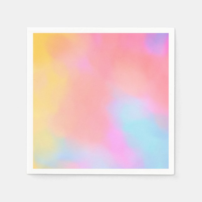 Regenbogenwolke Serviette (Vorderseite)