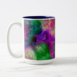 Regenbogenwolken Abstrakt Zweifarbige Tasse