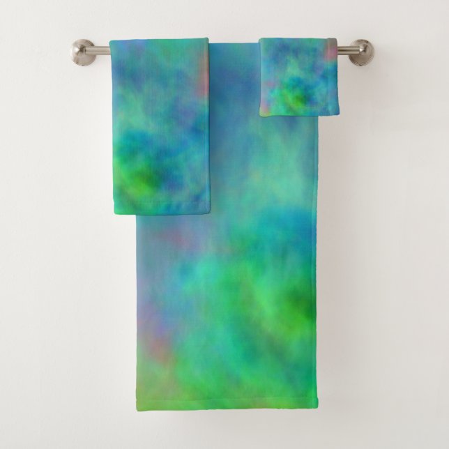 Regenbogenwolken Badhandtuch Set (Insitu)